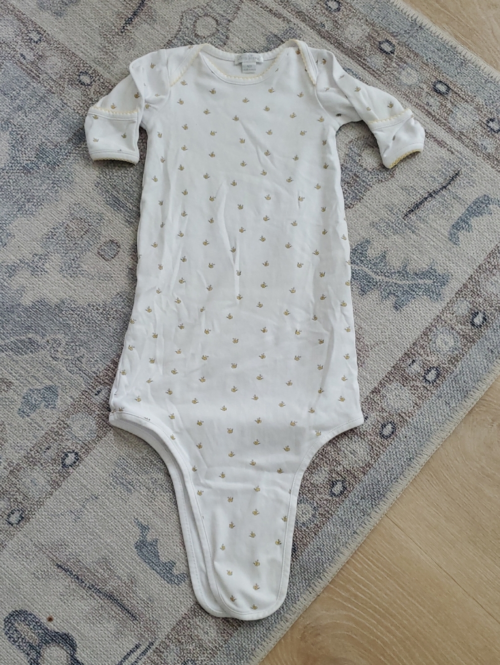 Kissy Kissy Newborn Pima Cotton Bumblebee Tie Gown Sleeper